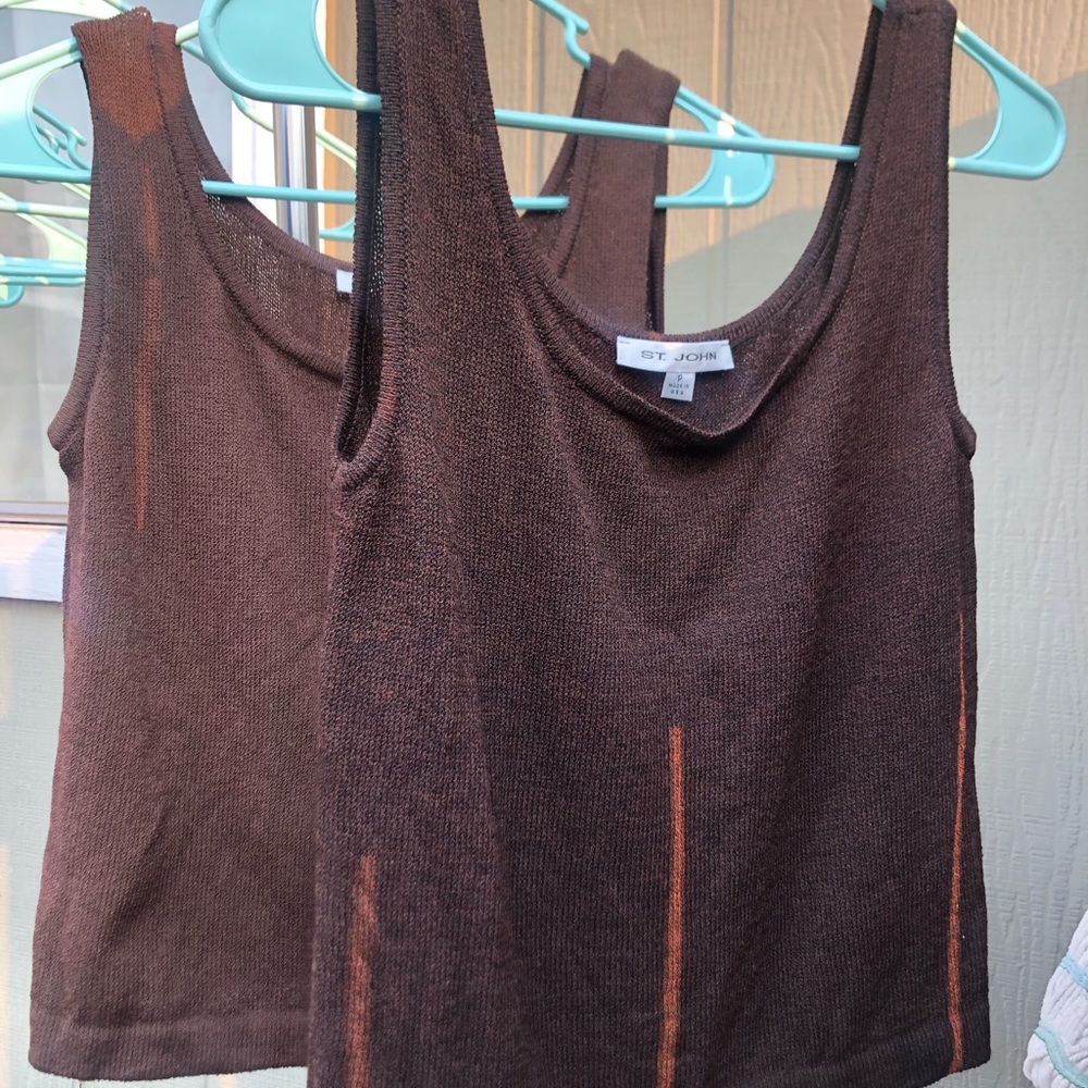 2 St. John tank tops size p